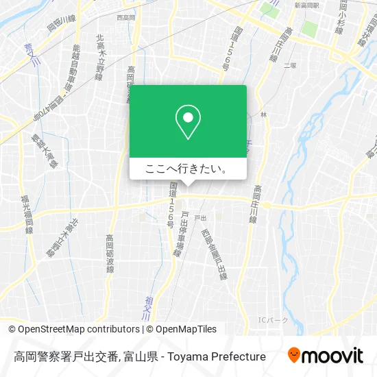 高岡警察署戸出交番地図