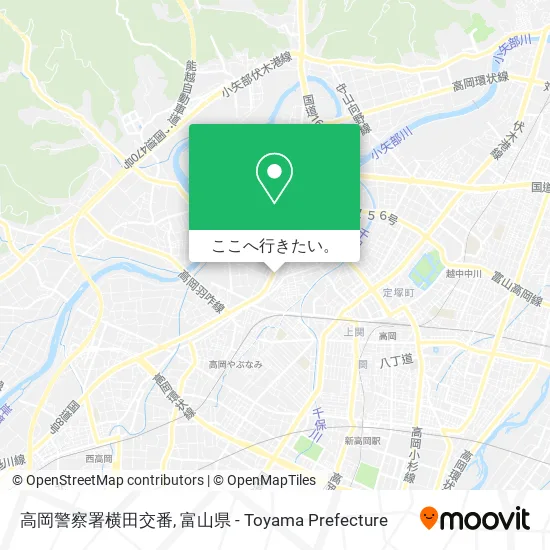 高岡警察署横田交番地図