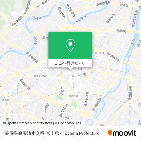高岡警察署清水交番地図