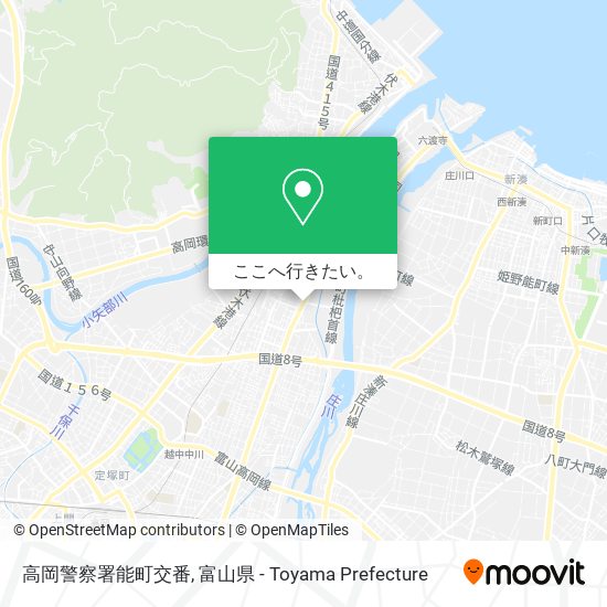 高岡警察署能町交番地図