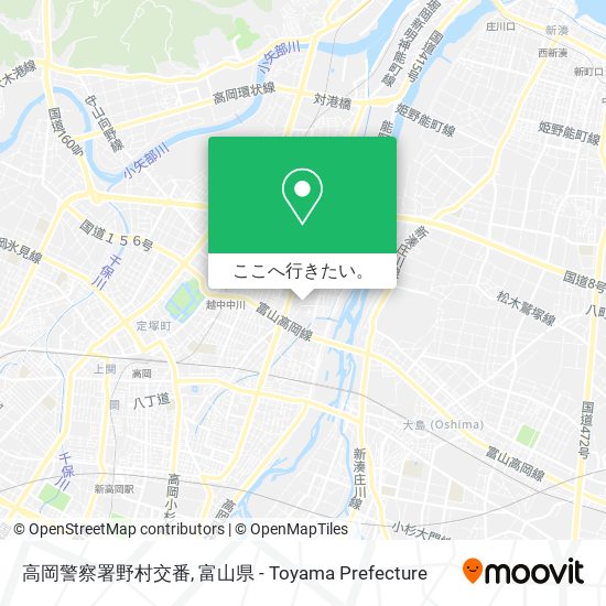 高岡警察署野村交番地図