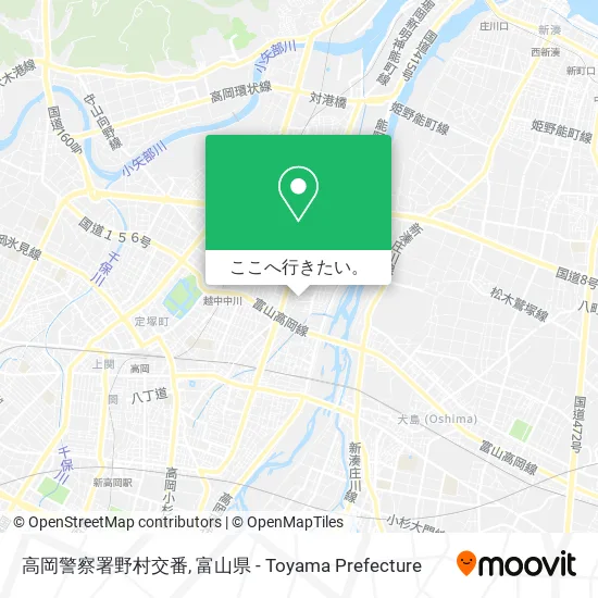 高岡警察署野村交番地図