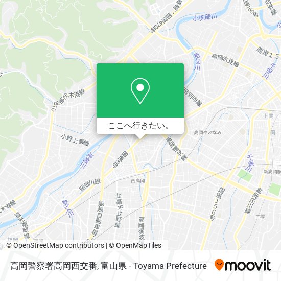 高岡警察署高岡西交番地図