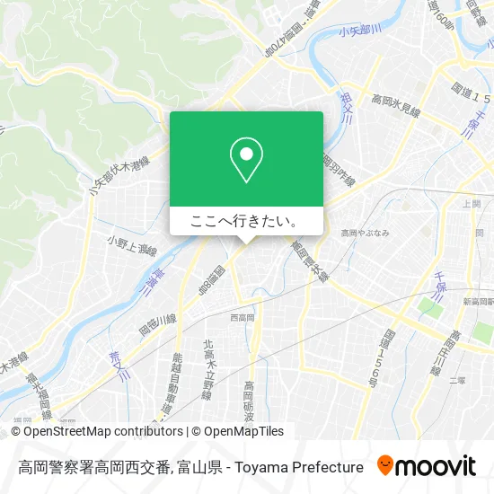 高岡警察署高岡西交番地図