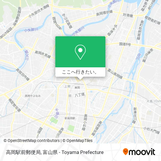 高岡駅前郵便局地図