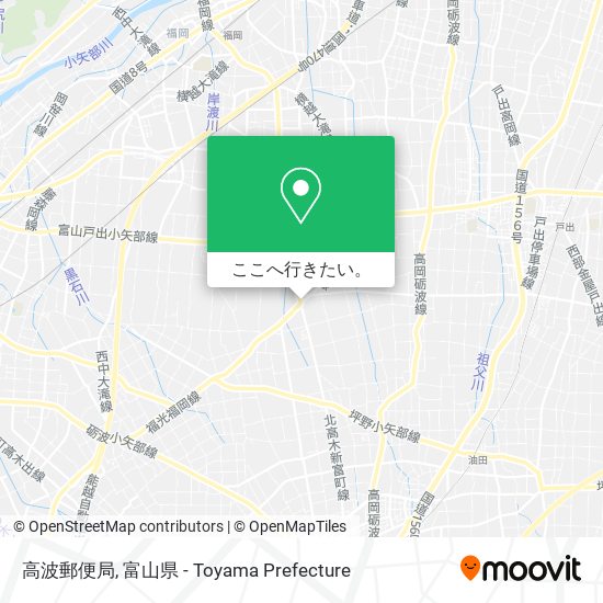 高波郵便局地図