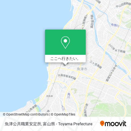 魚津公共職業安定所地図