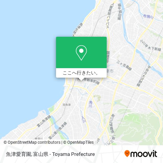 魚津愛育園地図