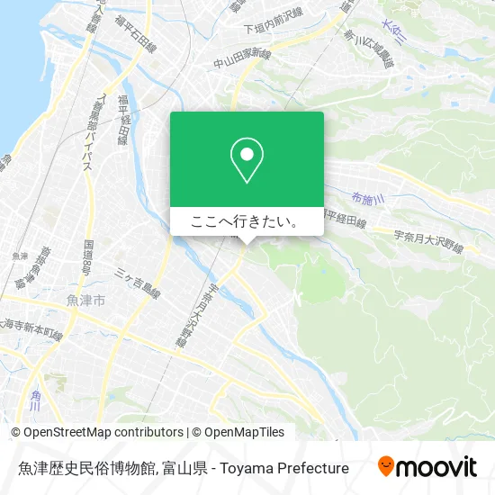 魚津歴史民俗博物館地図