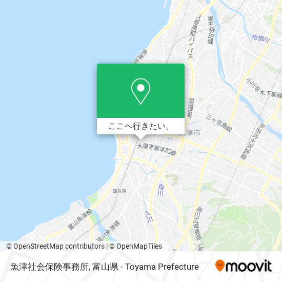 魚津社会保険事務所地図
