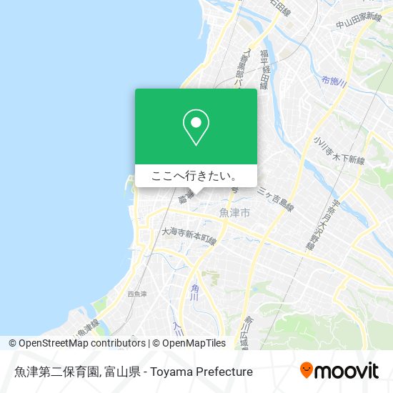 魚津第二保育園地図