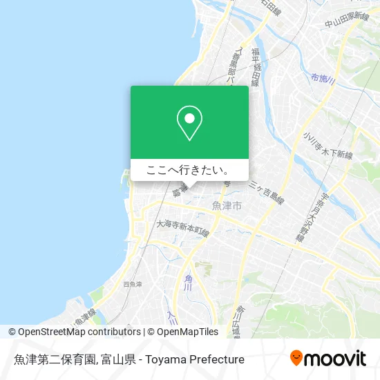 魚津第二保育園地図