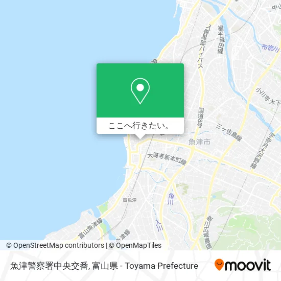 魚津警察署中央交番地図
