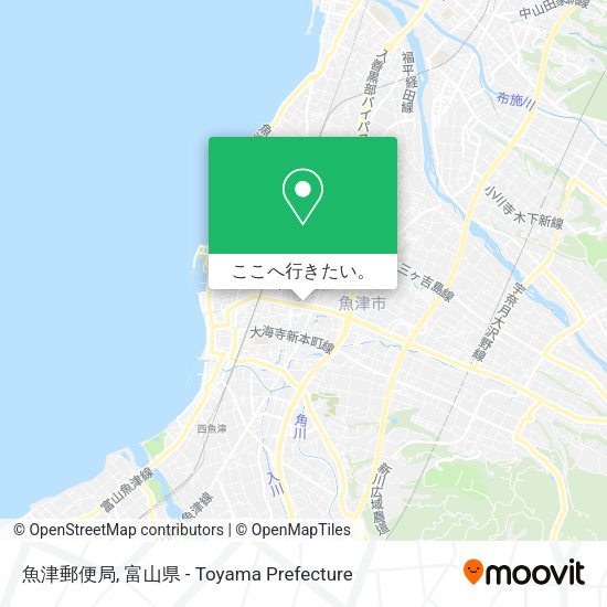 魚津郵便局地図