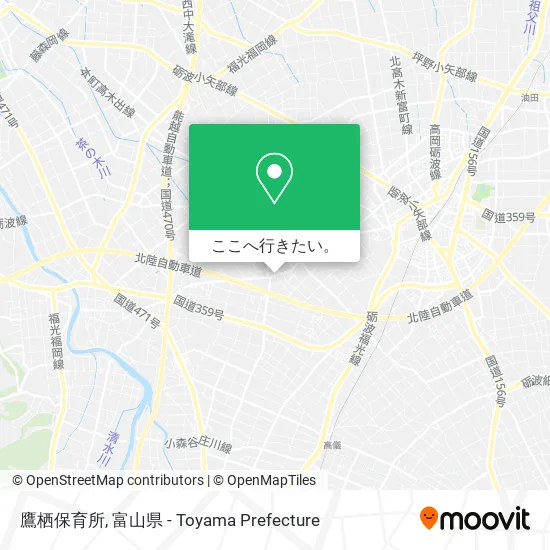 鷹栖保育所地図