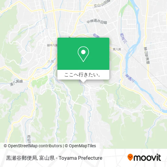 黒瀬谷郵便局地図
