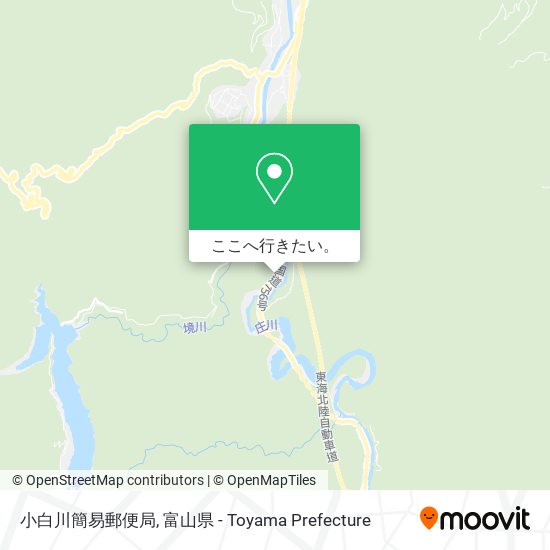 小白川簡易郵便局地図