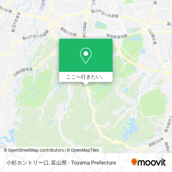 小杉カントリー口地図