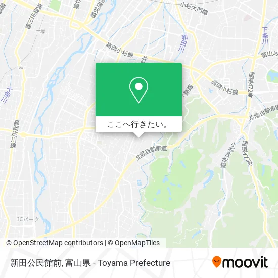 新田公民館前地図