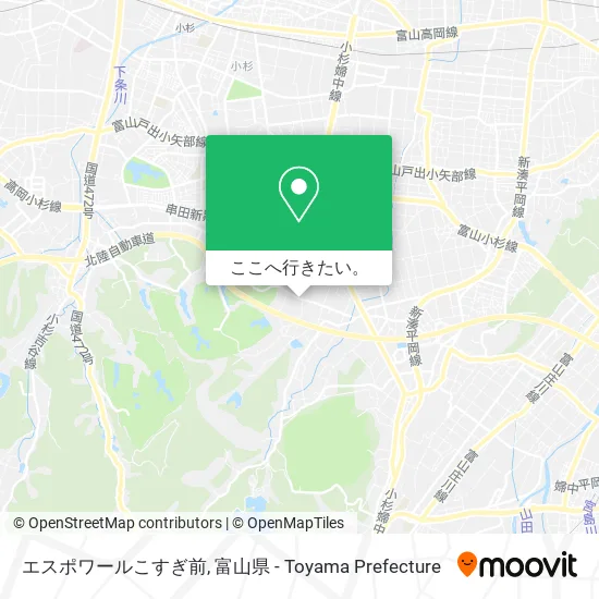 エスポワールこすぎ前地図
