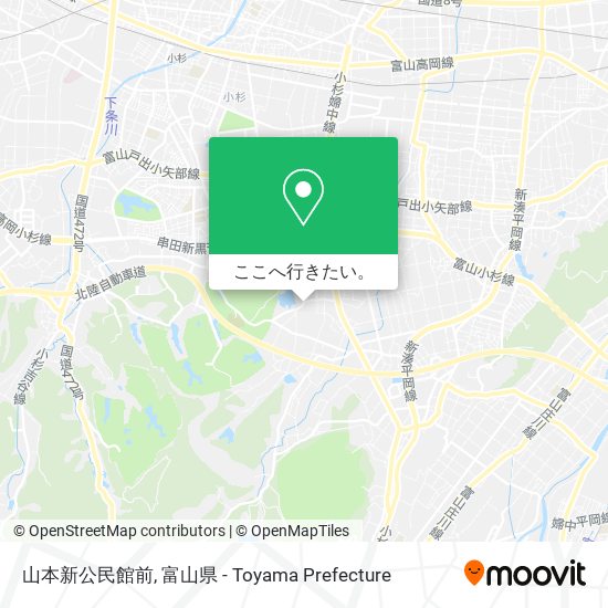 山本新公民館前地図