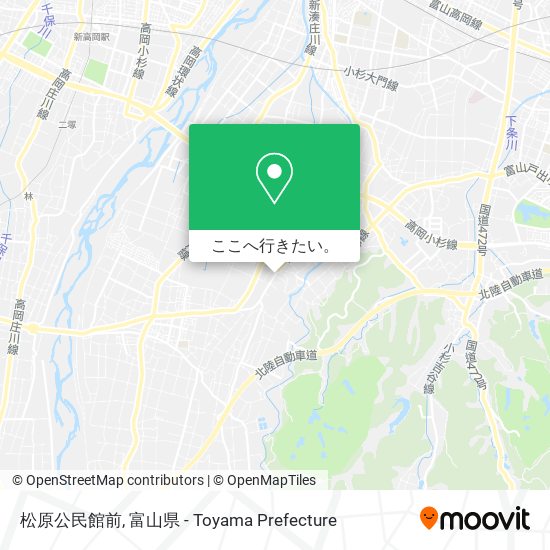 松原公民館前地図