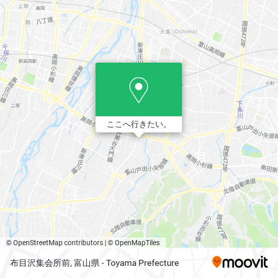 布目沢集会所前地図