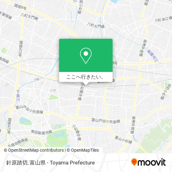針原踏切地図