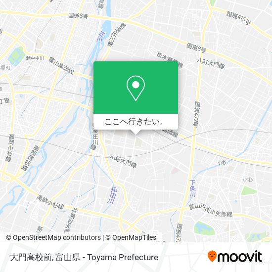 大門高校前地図