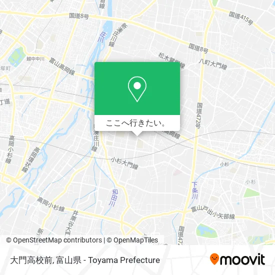 大門高校前地図