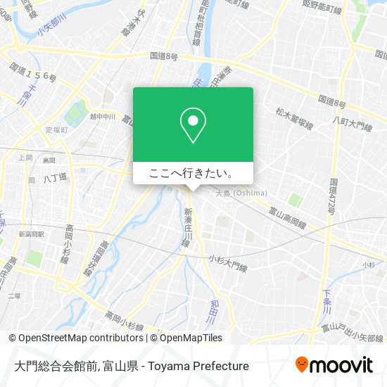 大門総合会館前地図