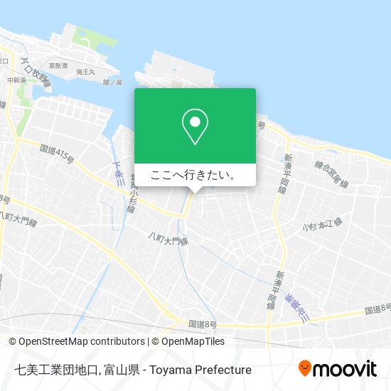 七美工業団地口地図