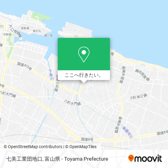 七美工業団地口地図