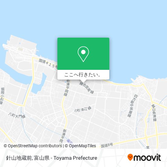 針山地蔵前地図