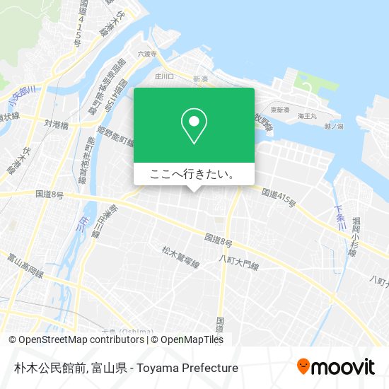 朴木公民館前地図