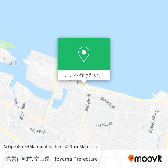 県営住宅前地図