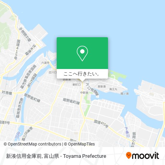 新湊信用金庫前地図