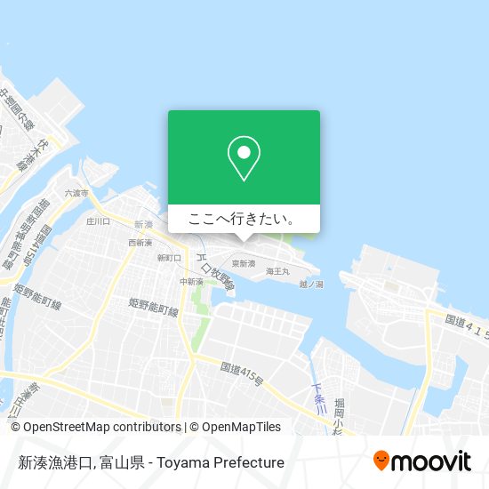 新湊漁港口地図