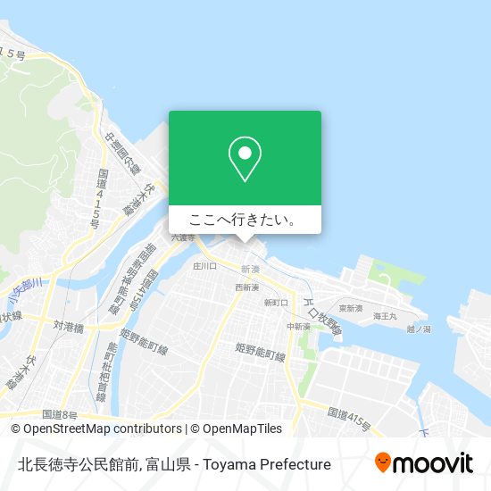 北長徳寺公民館前地図