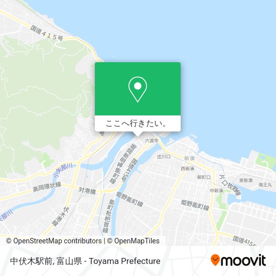 中伏木駅前地図