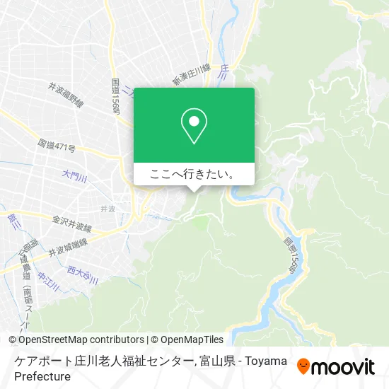 ケアポート庄川老人福祉センター地図