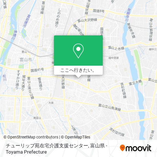 チューリップ苑在宅介護支援センター地図