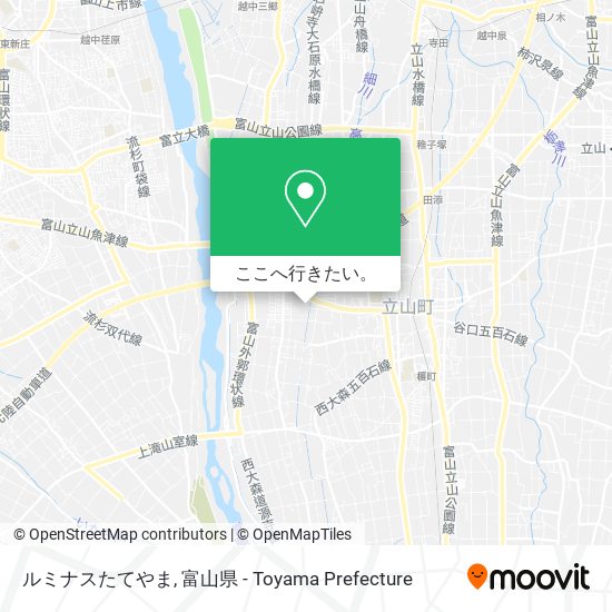 ルミナスたてやま地図