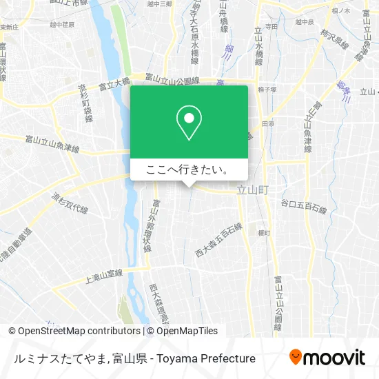 ルミナスたてやま地図