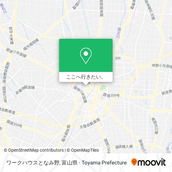 ワークハウスとなみ野地図