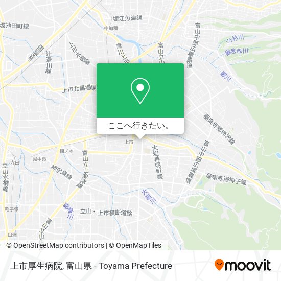 上市厚生病院地図