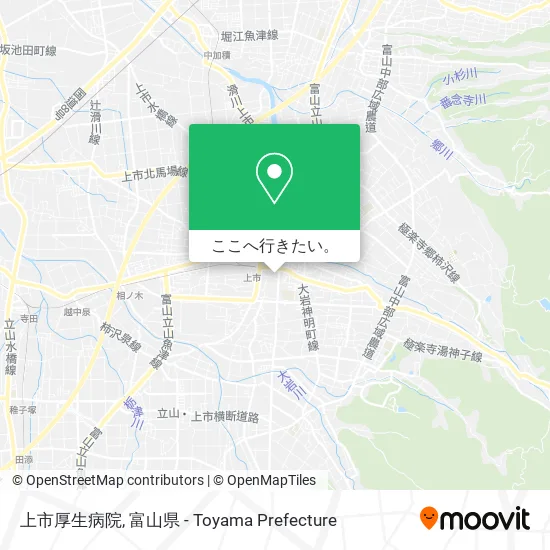 上市厚生病院地図