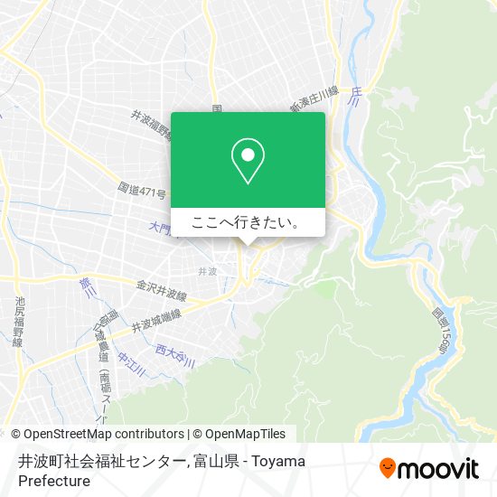 井波町社会福祉センター地図