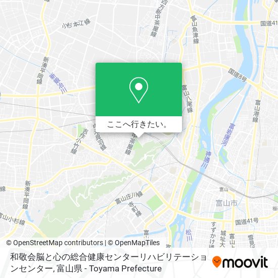 和敬会脳と心の総合健康センターリハビリテーションセンター地図