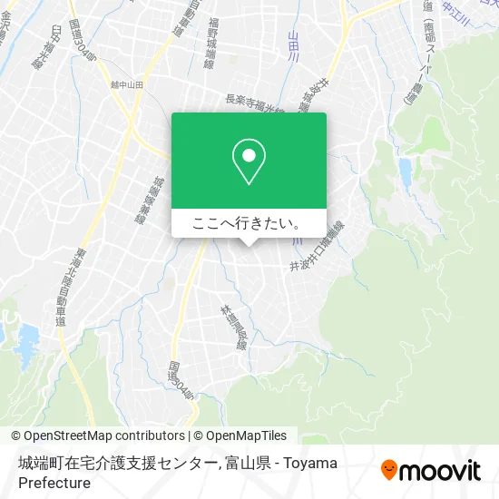 城端町在宅介護支援センター地図